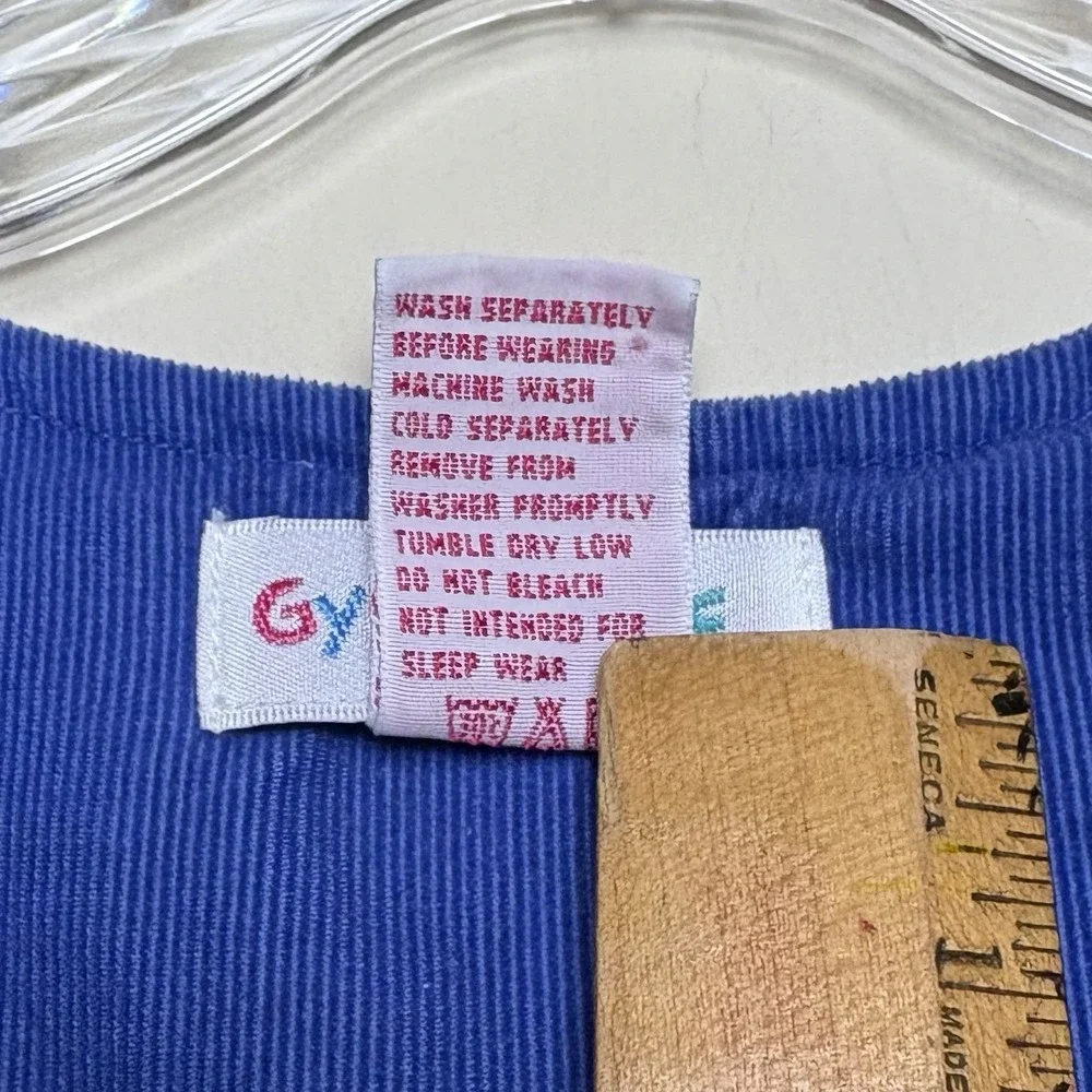 Gymboree Vtg 1997 Aspen Adventure Snowflake Jumper Dress Corduroy XXL 6-7